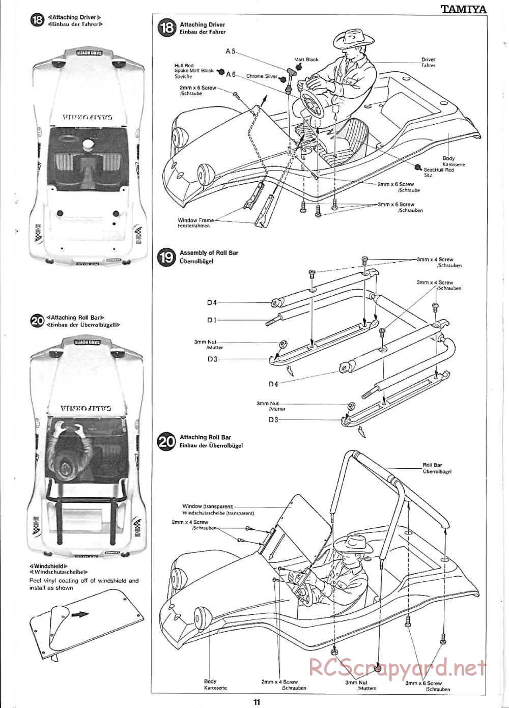 Tamiya - Sand Rover - 58024 - Manual - Page 11