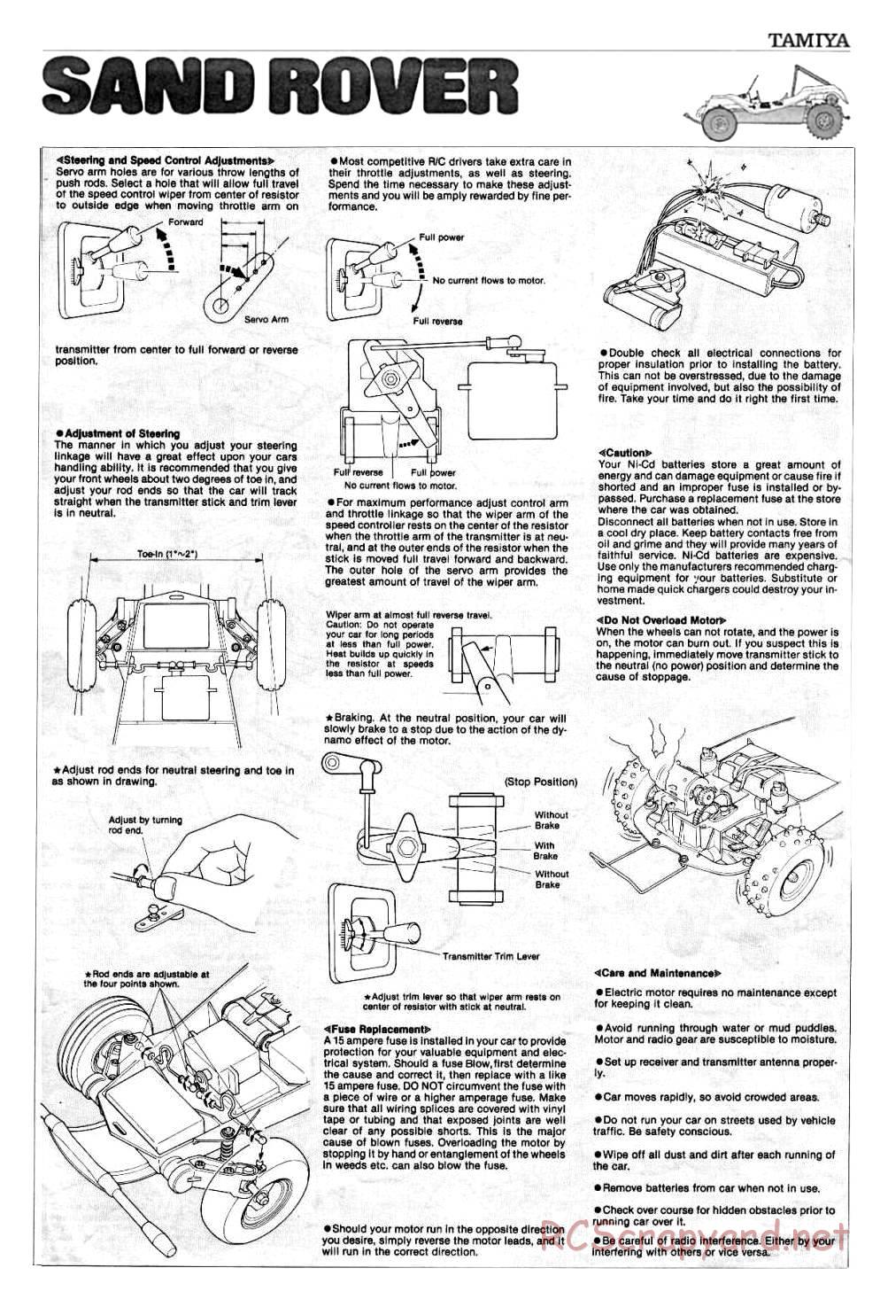 Tamiya - Sand Rover - 58024 - Manual - Page 13
