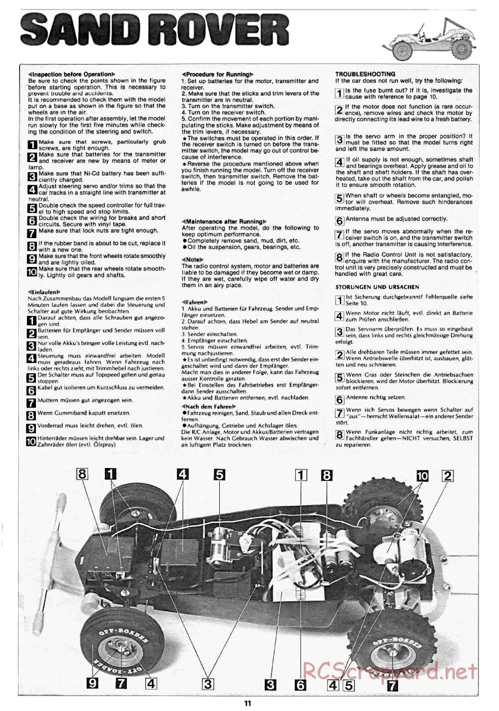 Tamiya - Sand Rover - 58024 - Manual - Page 14