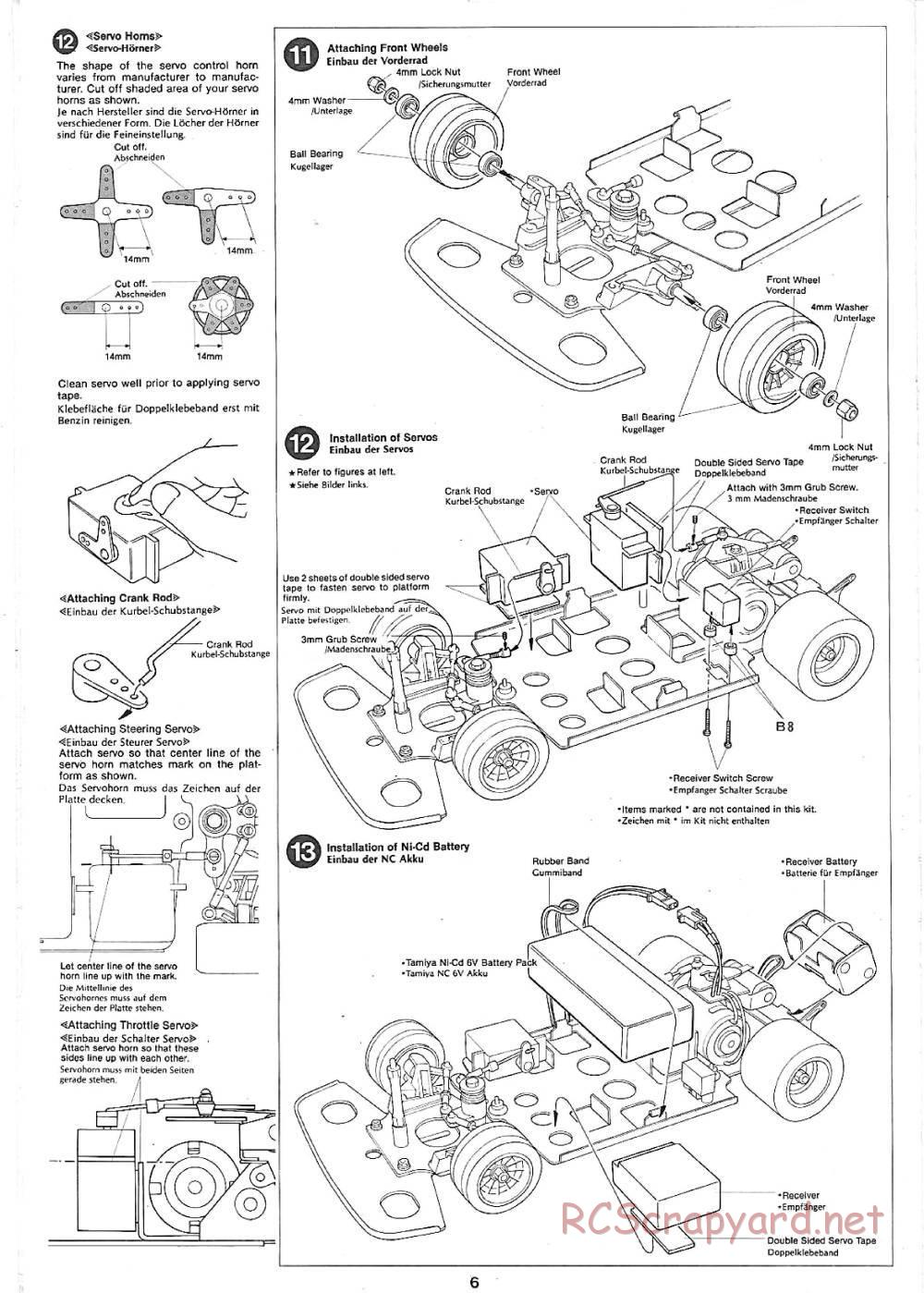 Tamiya - VW Golf Racing Group 2 (CS) - 58025 - Manual - Page 6