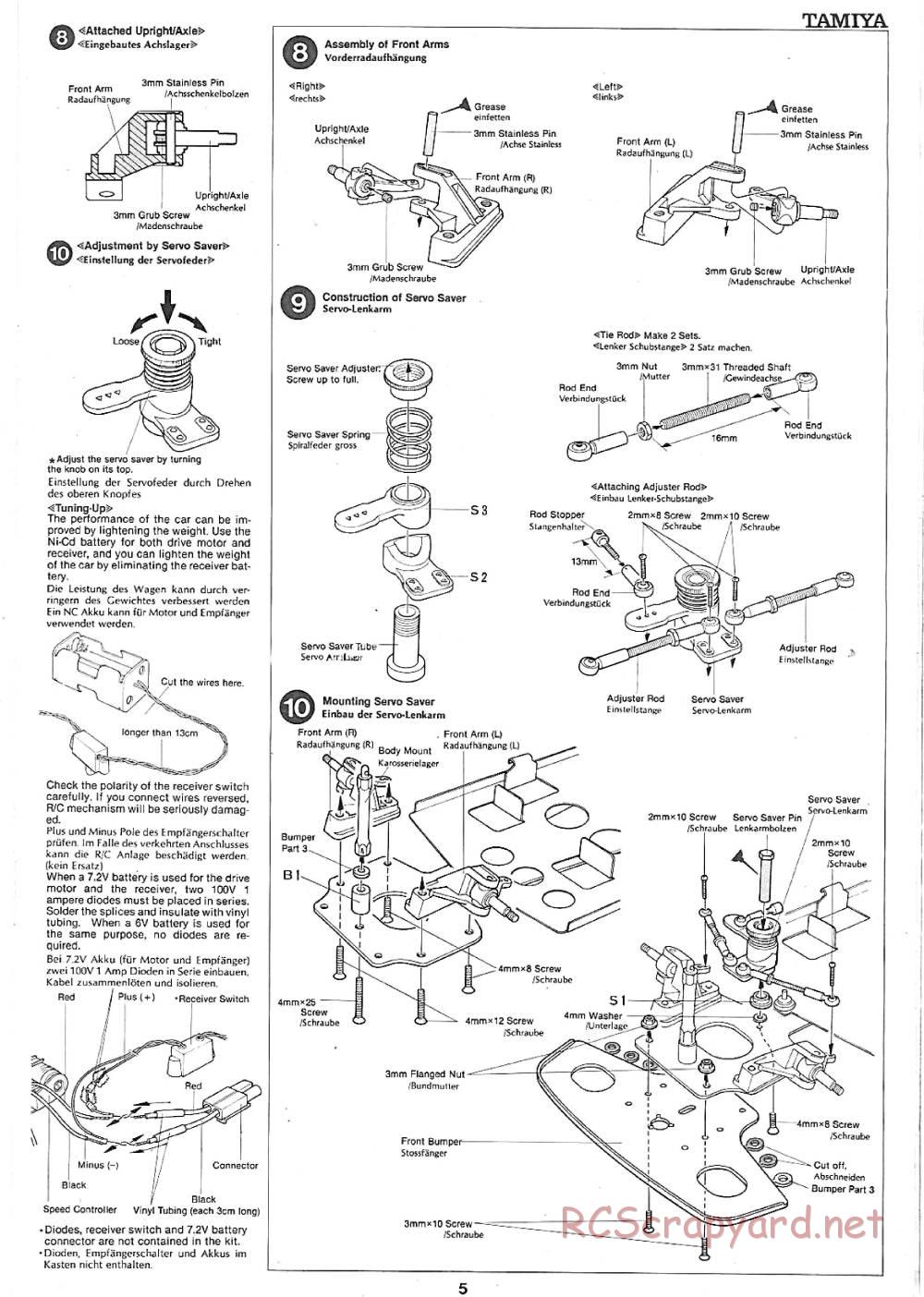 Tamiya - Renault 5 Turbo (CS) - 58026 - Manual - Page 5