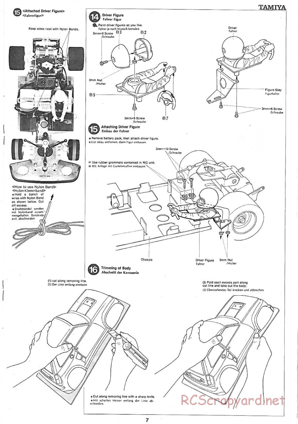 Tamiya - Renault 5 Turbo (CS) - 58026 - Manual - Page 7