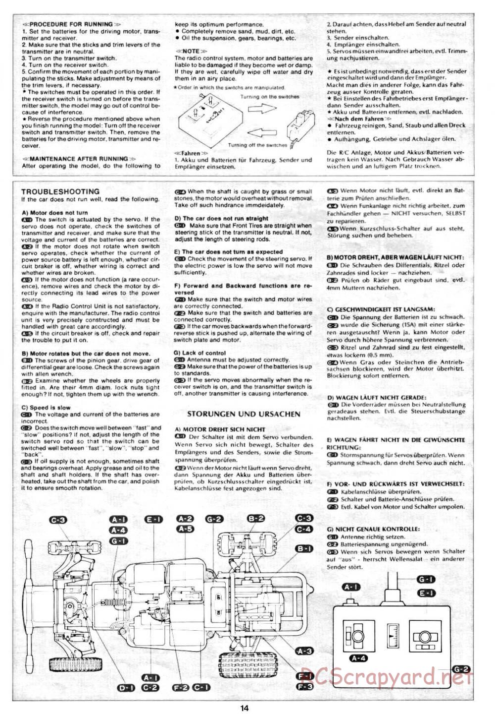 Tamiya - Ford F-150 Ranger XLT - 58027 - Manual - Page 14