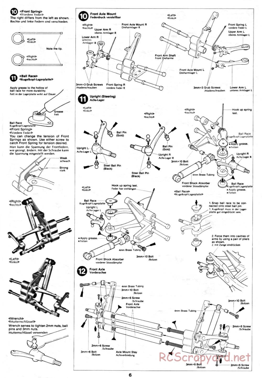 Tamiya - Ford F-150 Ranger XLT - 58027 - Manual - Page 6