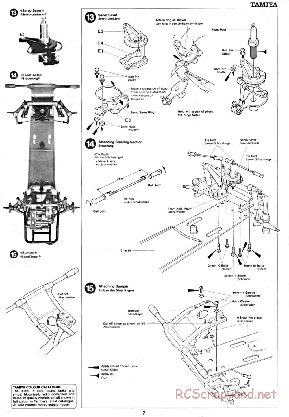 Tamiya - Ford F-150 Ranger XLT - 58027 - Manual - Page 7