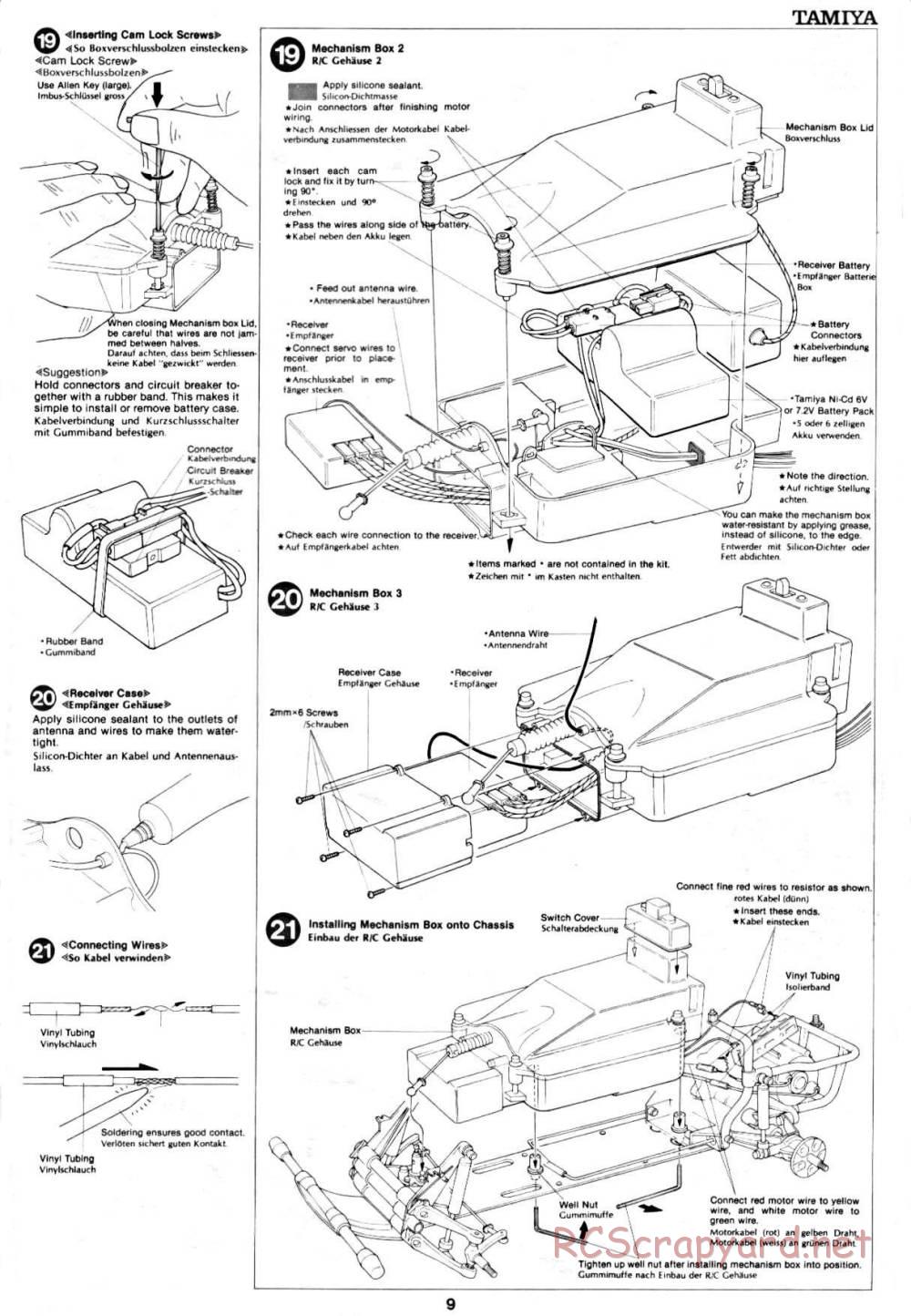 Tamiya - Ford F-150 Ranger XLT - 58027 - Manual - Page 9