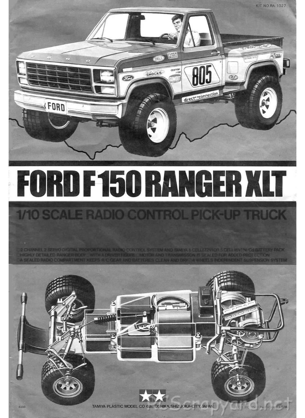 Tamiya - Ford F-150 Ranger XLT - 58027 - Manual
