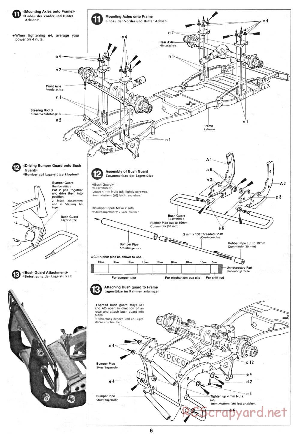 Tamiya - Toyota 4x4 Pick-Up - 58028 - Manual - Page 6