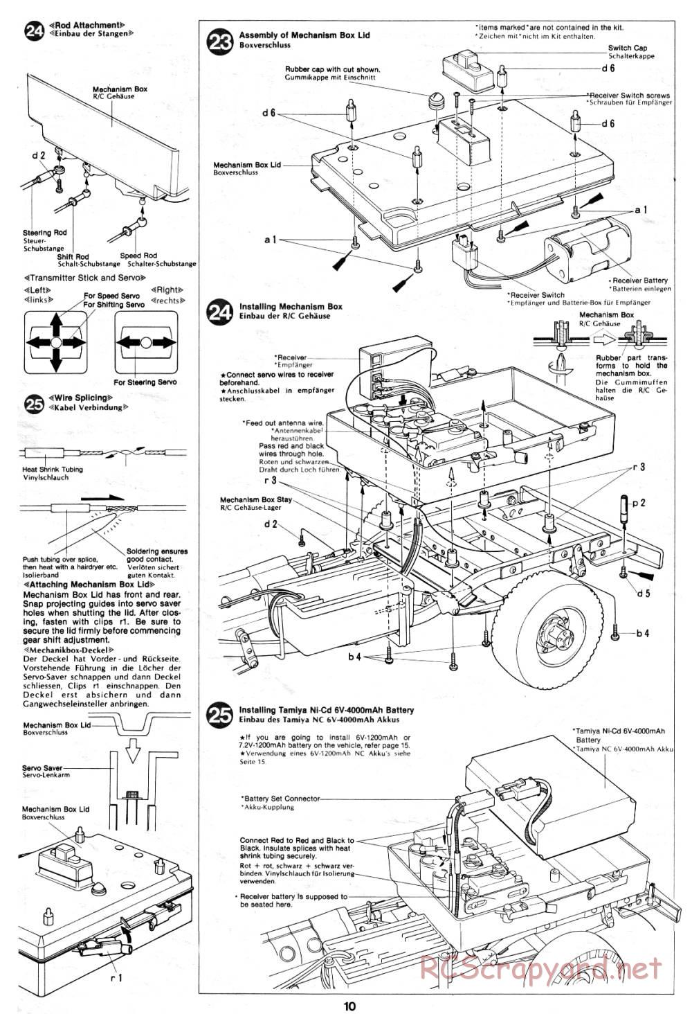 Tamiya - Toyota 4x4 Pick-Up - 58028 - Manual - Page 10