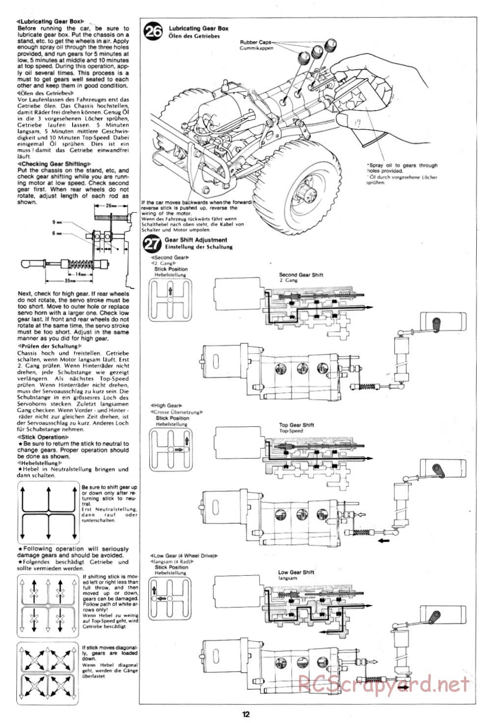 Tamiya - Blazing Blazer - 58029 - Manual - Page 12