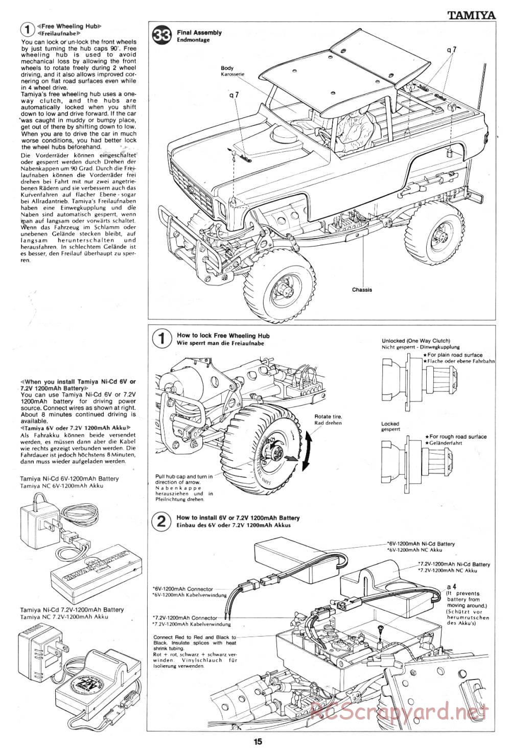 Tamiya - Blazing Blazer - 58029 - Manual - Page 15