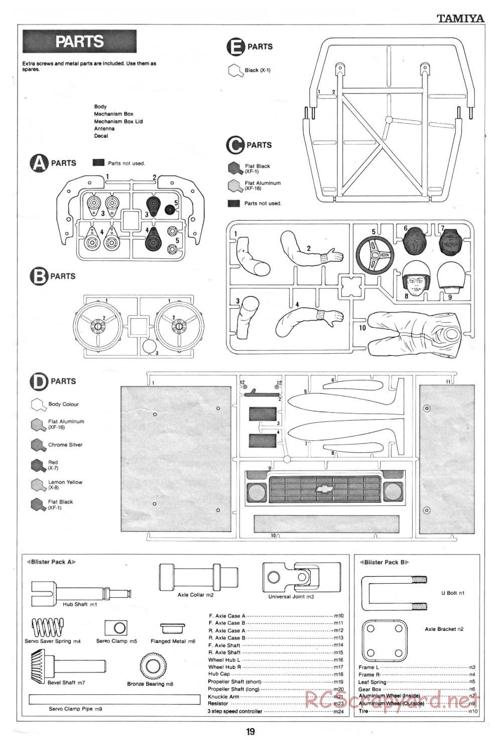 Tamiya - Blazing Blazer - 58029 - Manual - Page 19