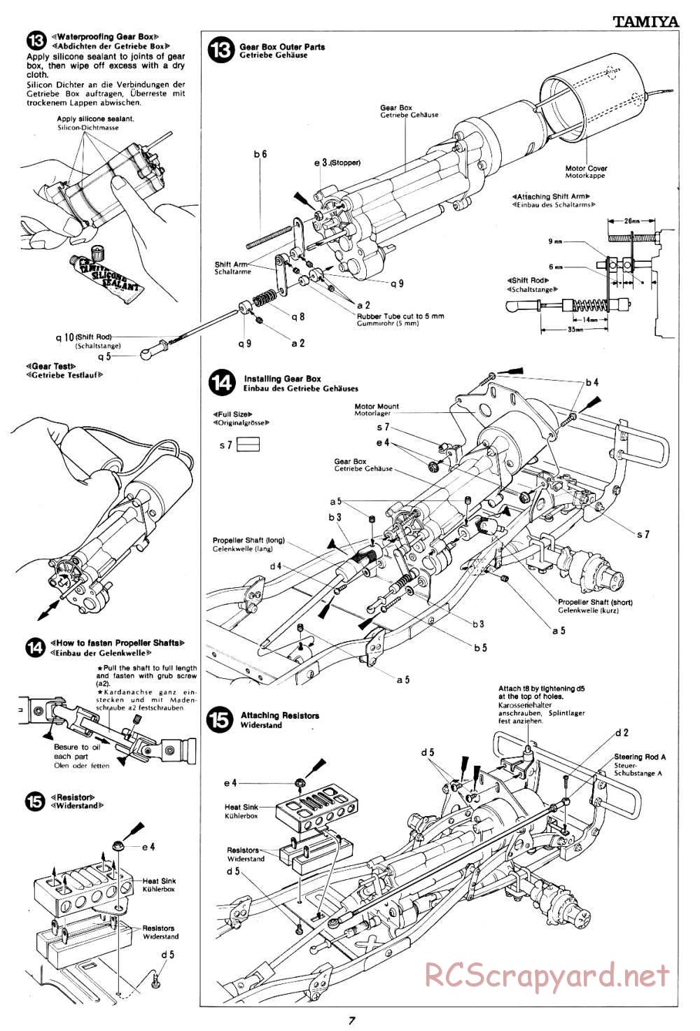 Tamiya - Blazing Blazer - 58029 - Manual - Page 7