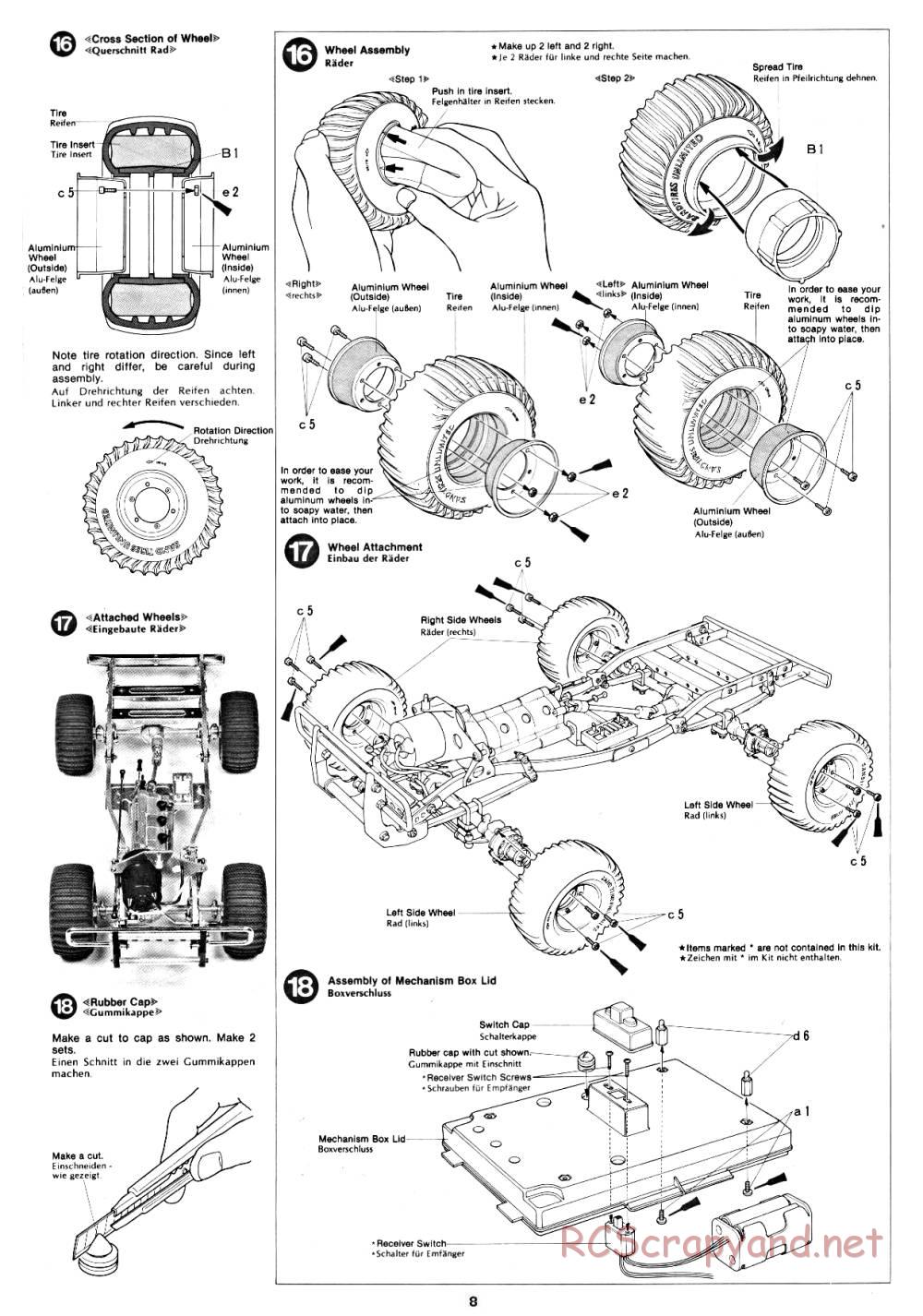 Tamiya - Blazing Blazer - 58029 - Manual - Page 8