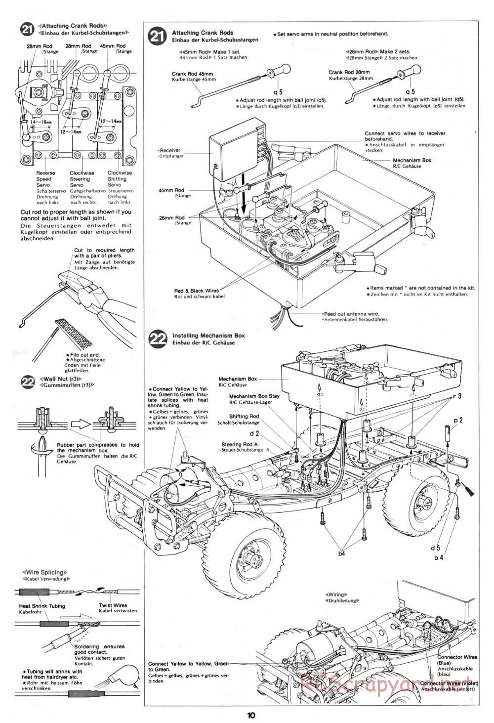 Tamiya - Blazing Blazer - 58029 - Manual - Page 10