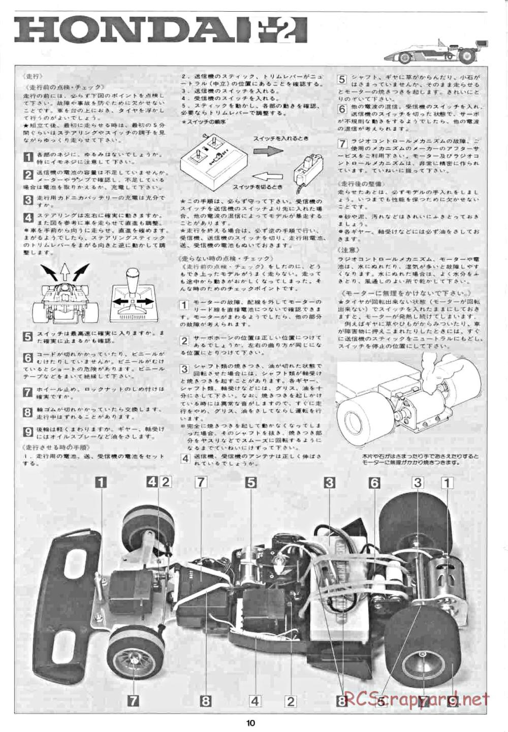 Tamiya - Honda F2 (CS) - 58030 - Manual - Page 10