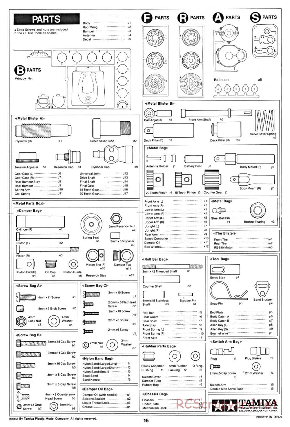 Tamiya - Super Champ - 58034 - Manual - Page 16