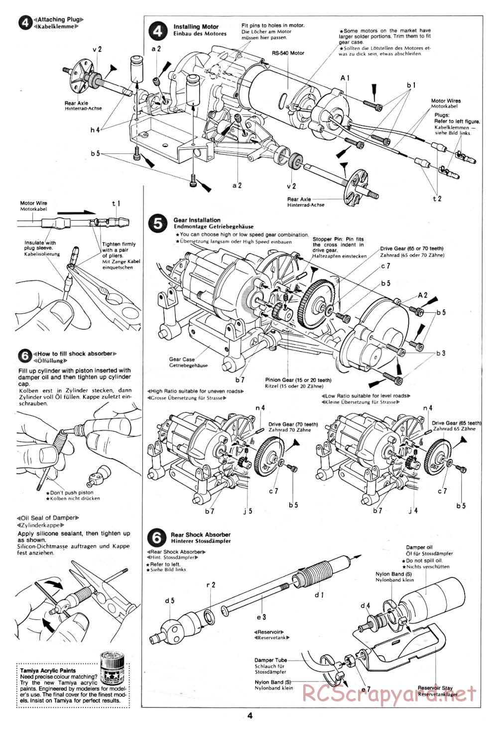 Tamiya - Super Champ - 58034 - Manual - Page 4