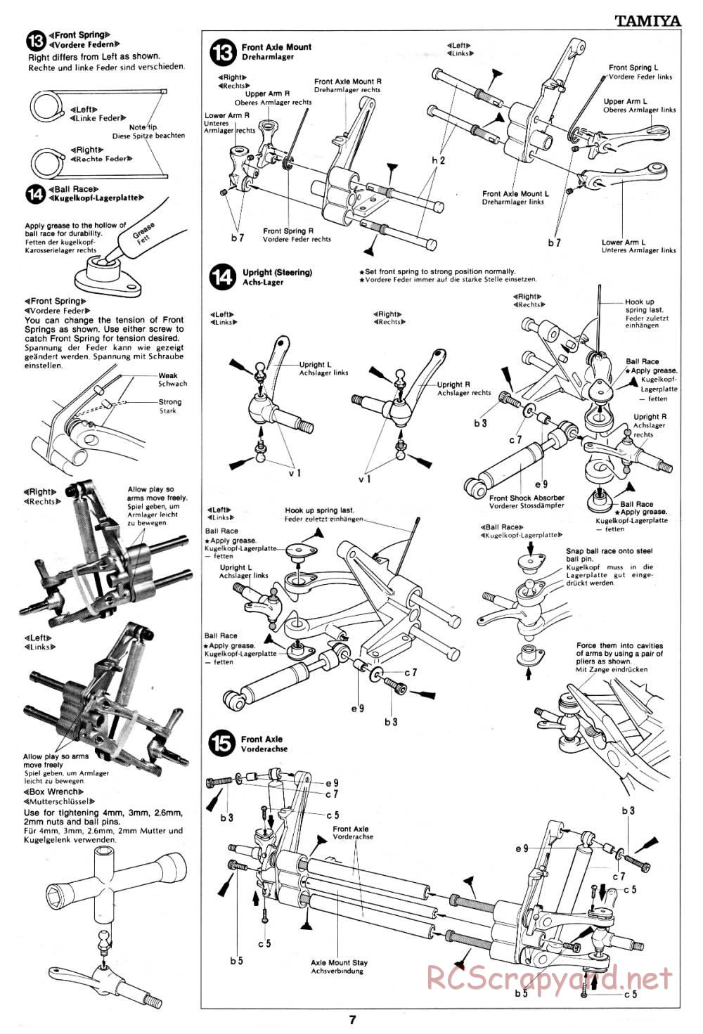 Tamiya - Super Champ - 58034 - Manual - Page 7