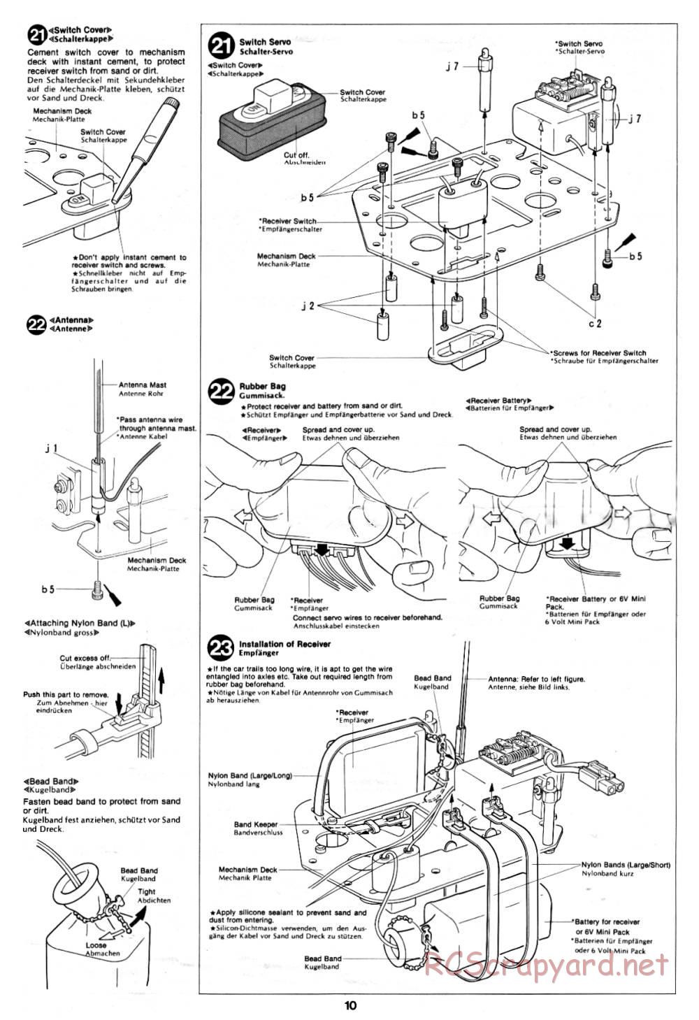 Tamiya - Super Champ - 58034 - Manual - Page 10