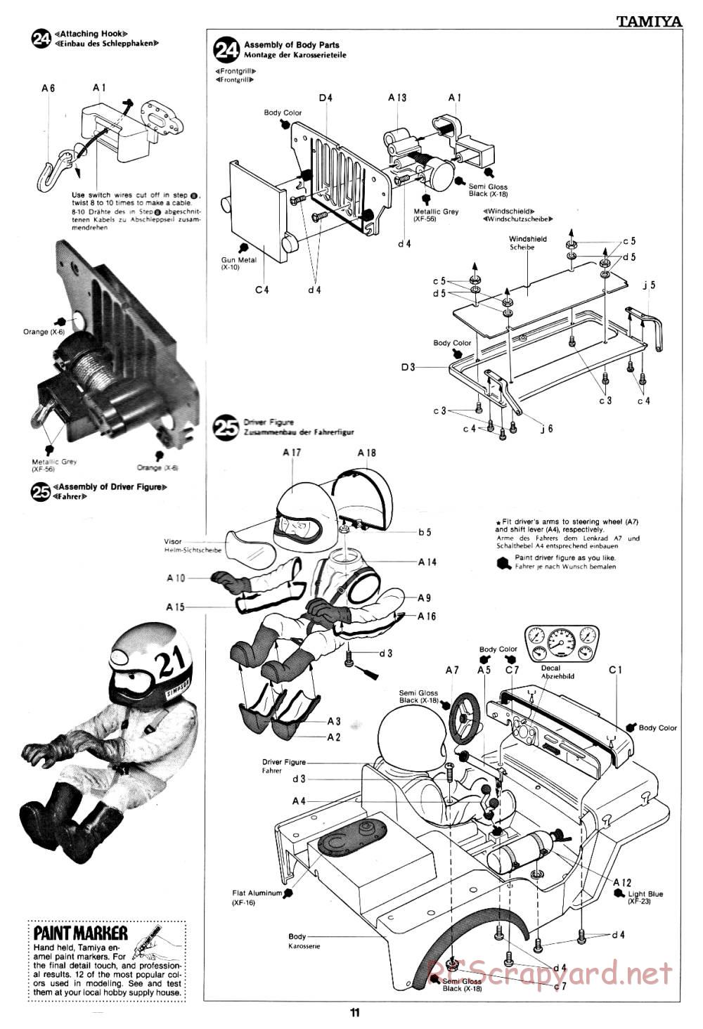 Tamiya - Wild Willy, Willys M38 - 58035 - Manual - Page 11