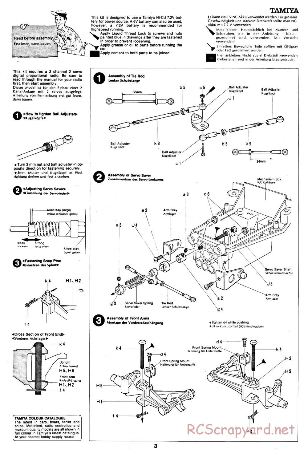 Tamiya - Wild Willy, Willys M38 - 58035 - Manual - Page 3