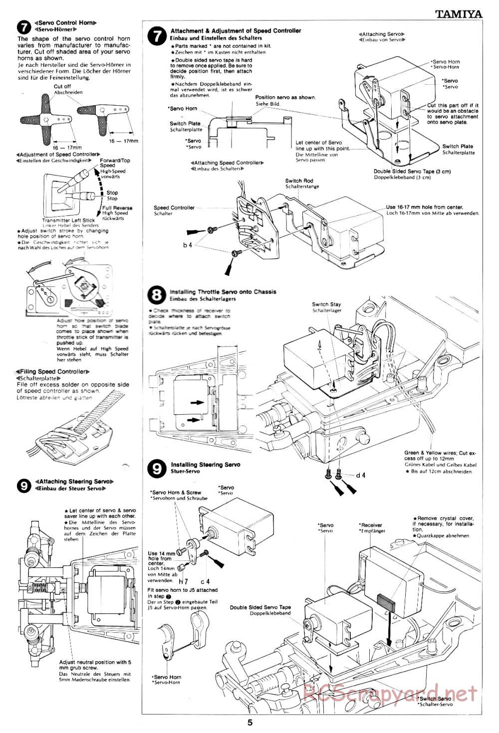 Tamiya - Wild Willy, Willys M38 - 58035 - Manual - Page 5