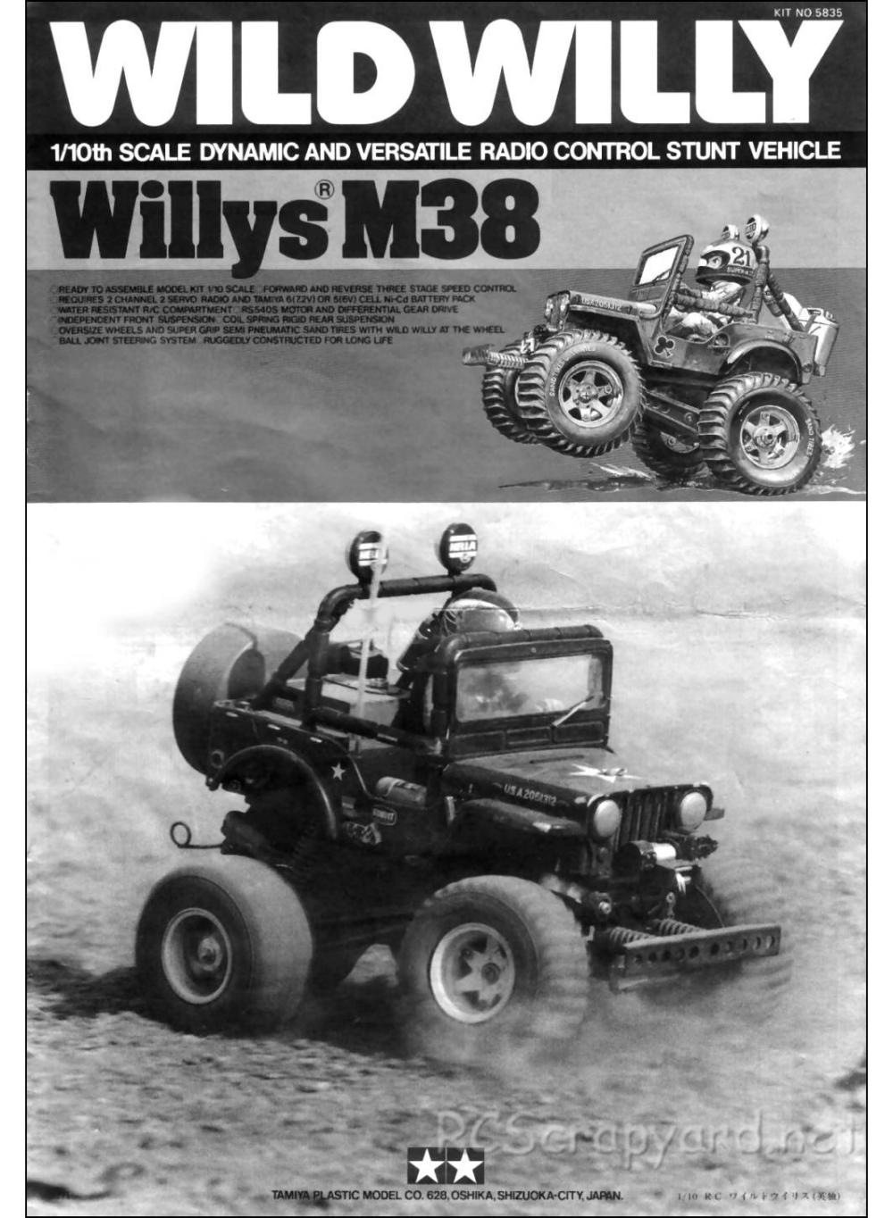 Tamiya - Wild Willy, Willys M38 - 58035 - Manual