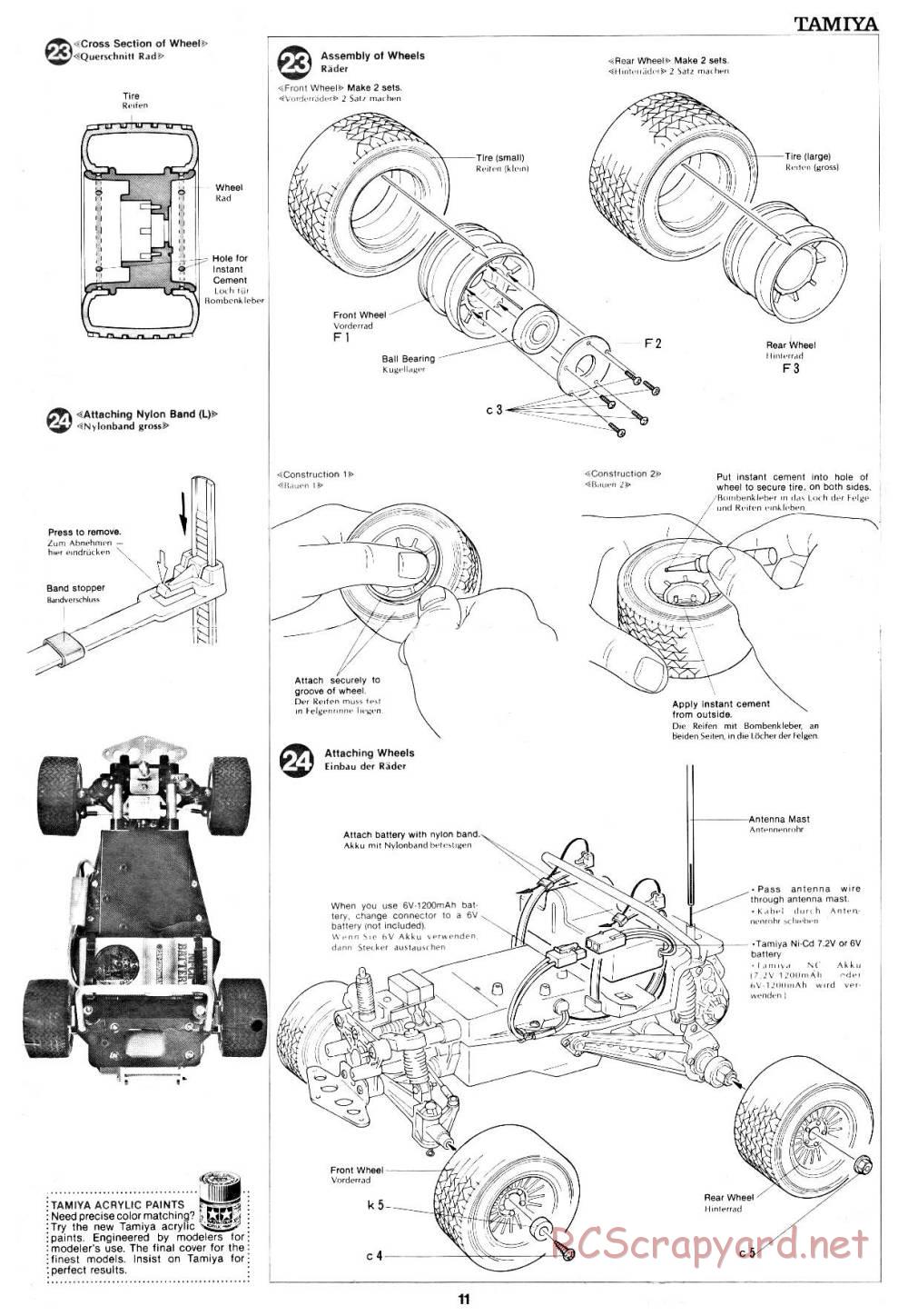 Tamiya - Audi Quattro Rally - 58036 - Manual - Page 11