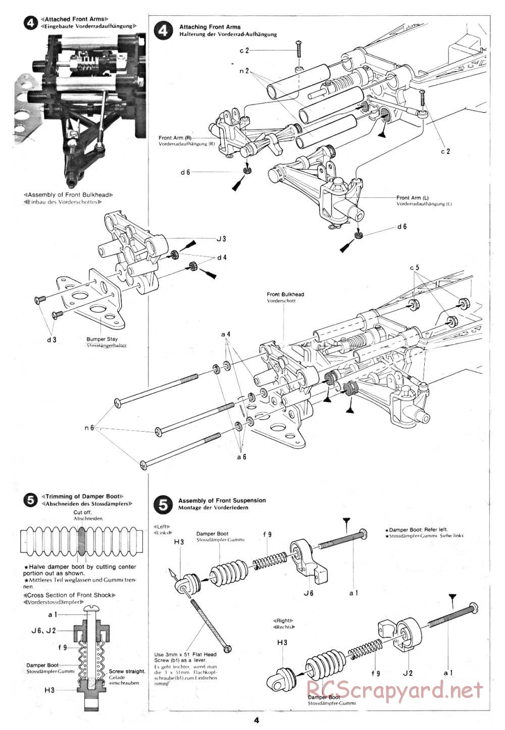 Tamiya - Audi Quattro Rally - 58036 - Manual - Page 4