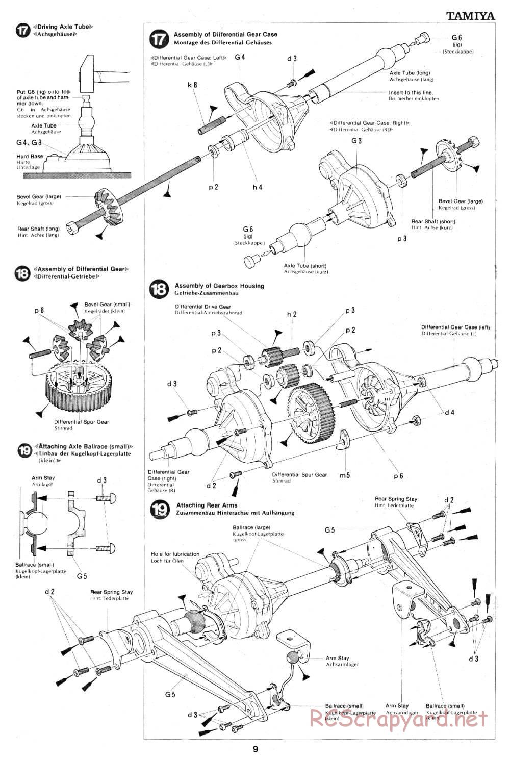 Tamiya - Audi Quattro Rally - 58036 - Manual - Page 9