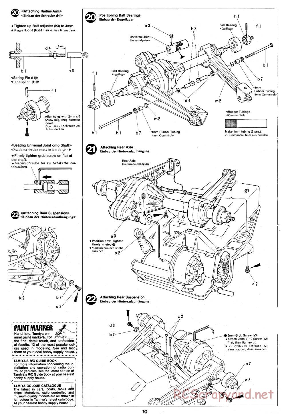 Tamiya - Audi Quattro Rally - 58036 - Manual - Page 10