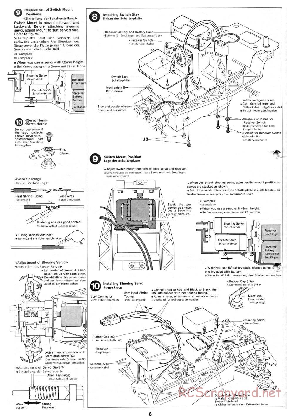 Tamiya - Opel Ascona 400 Rally - 58037 - Manual - Page 6