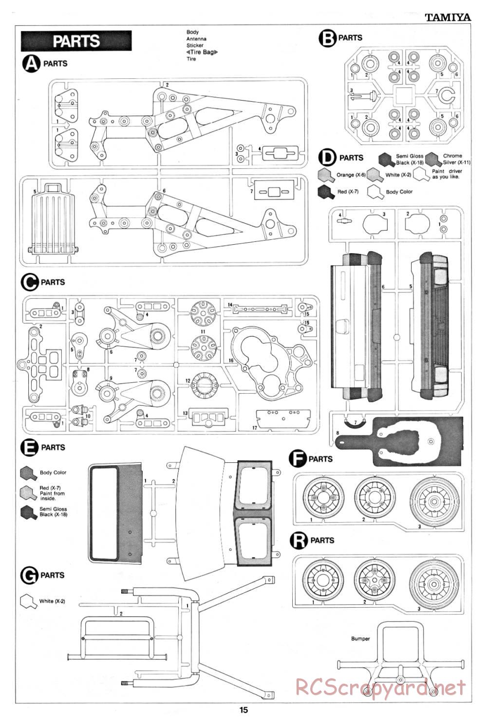 Tamiya - Subaru Brat - 58038 - Manual - Page 15