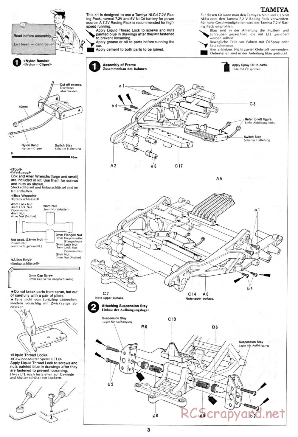 Tamiya - Subaru Brat - 58038 - Manual - Page 3