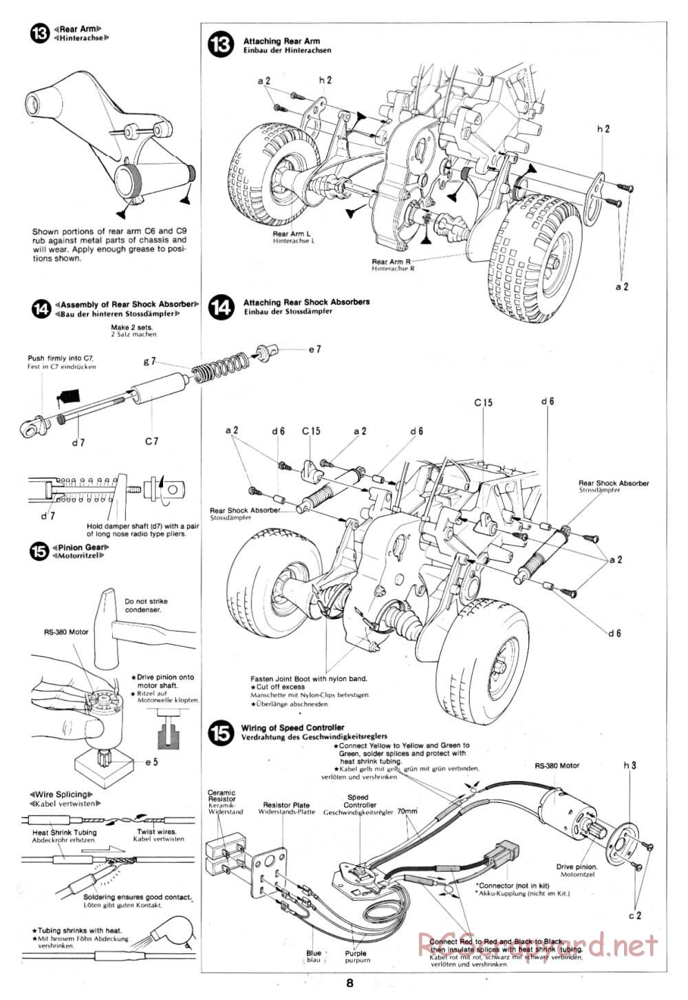 Tamiya - Subaru Brat - 58038 - Manual - Page 8