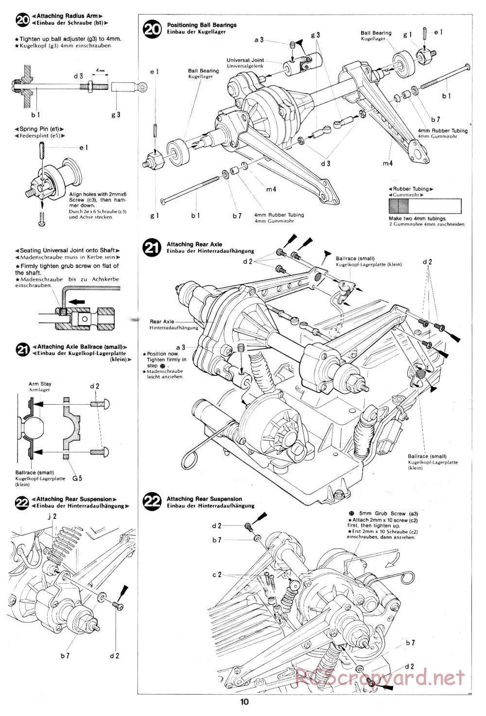 Tamiya - Willy's Wheeler - 58039 - Manual - Page 10