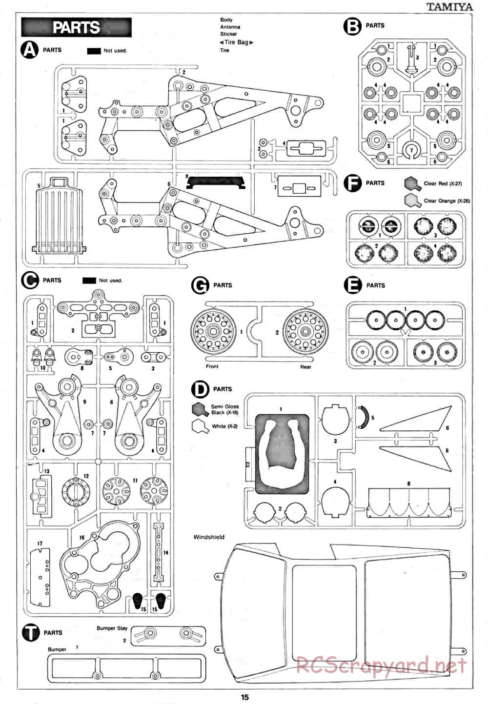 Tamiya - Lancia Rally - 58040 - Manual - Page 15