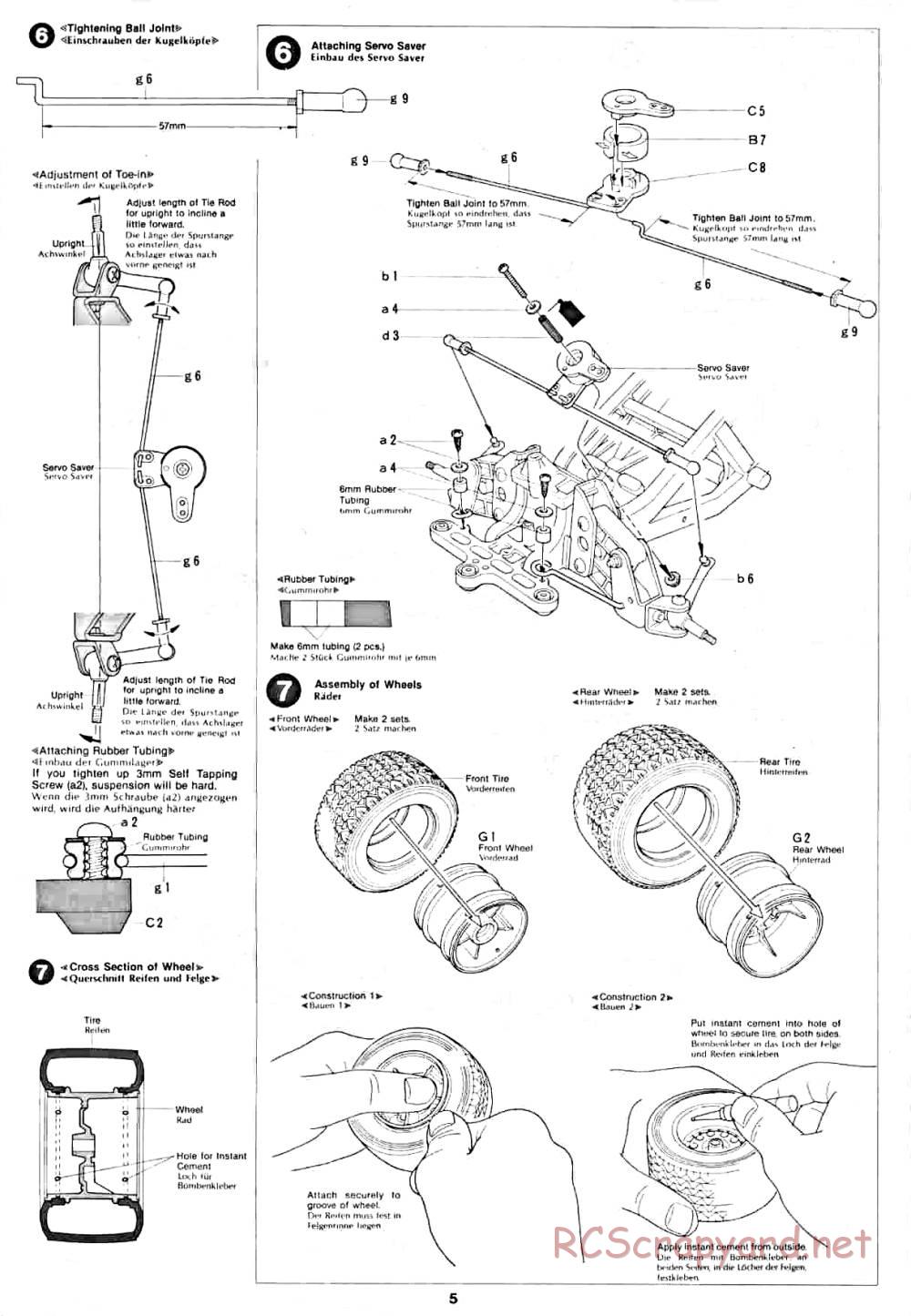 Tamiya - Lancia Rally - 58040 - Manual - Page 5