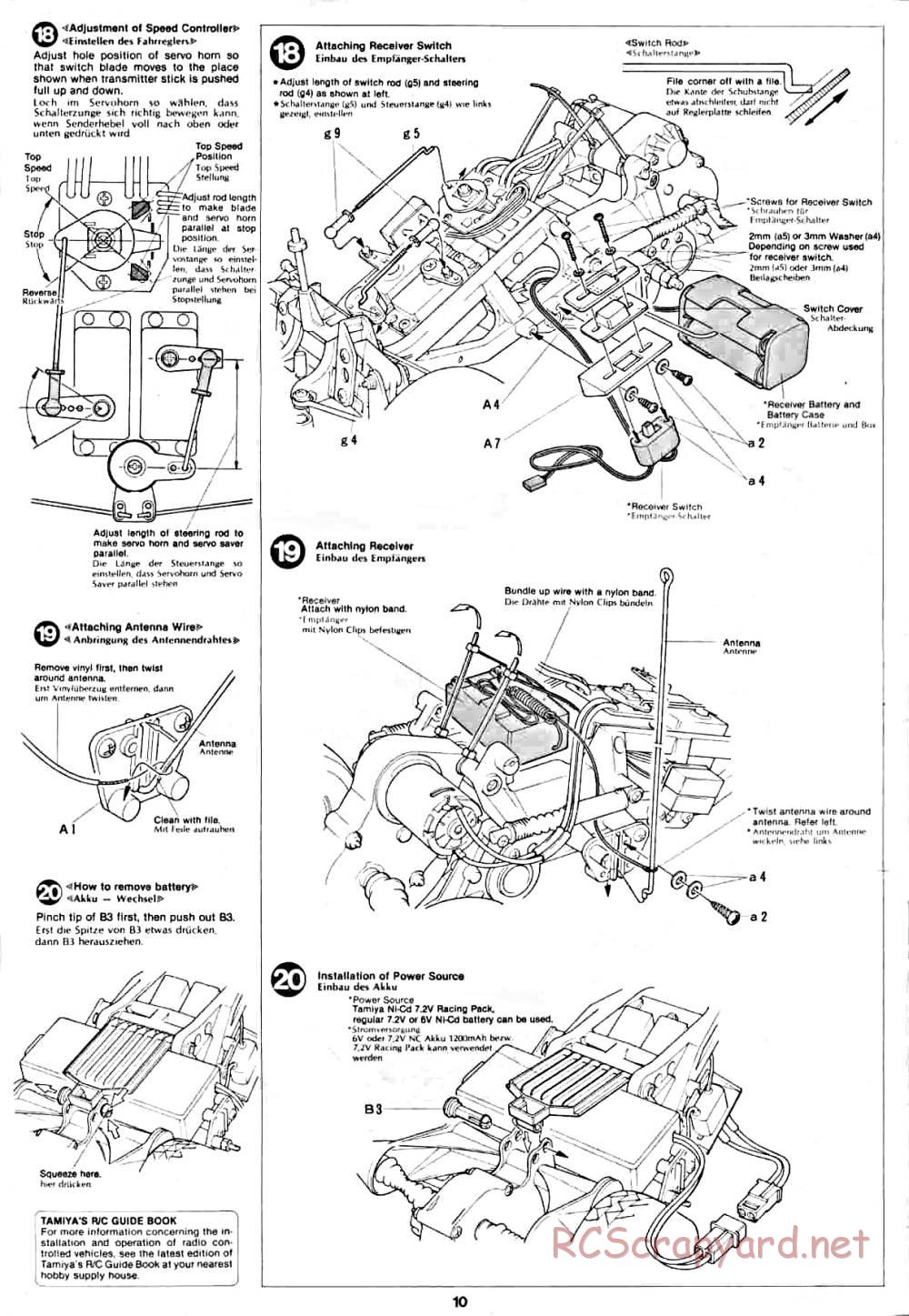 Tamiya - Lancia Rally - 58040 - Manual - Page 10