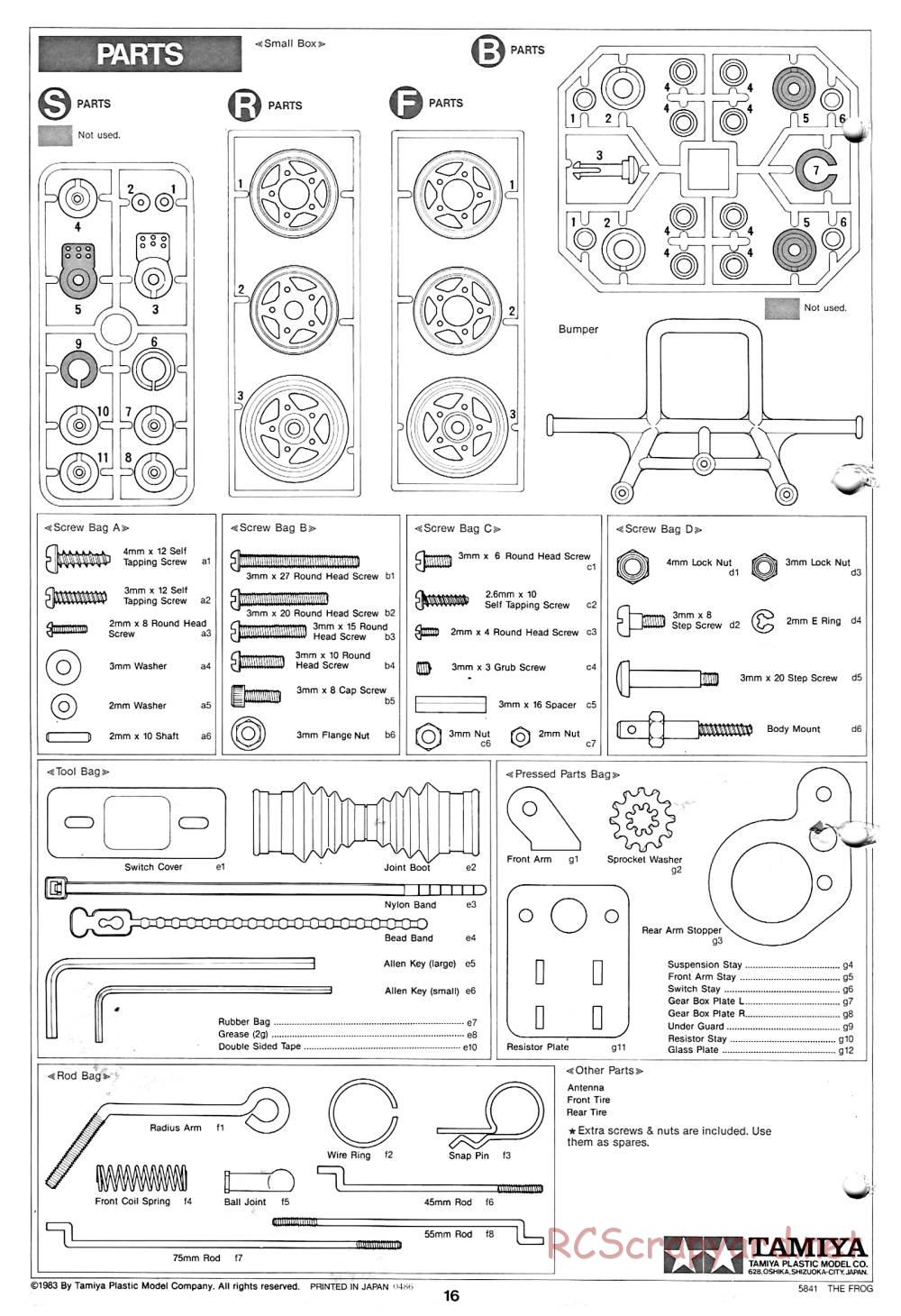 Tamiya - The Frog - 58041 - Manual - Page 16