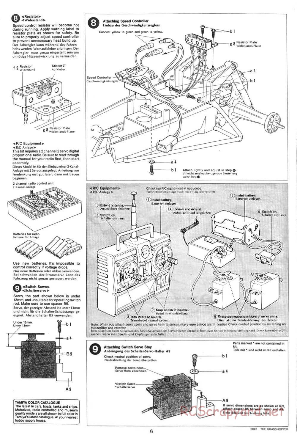 Tamiya - The Grasshopper - 58043 - Manual - Page 6