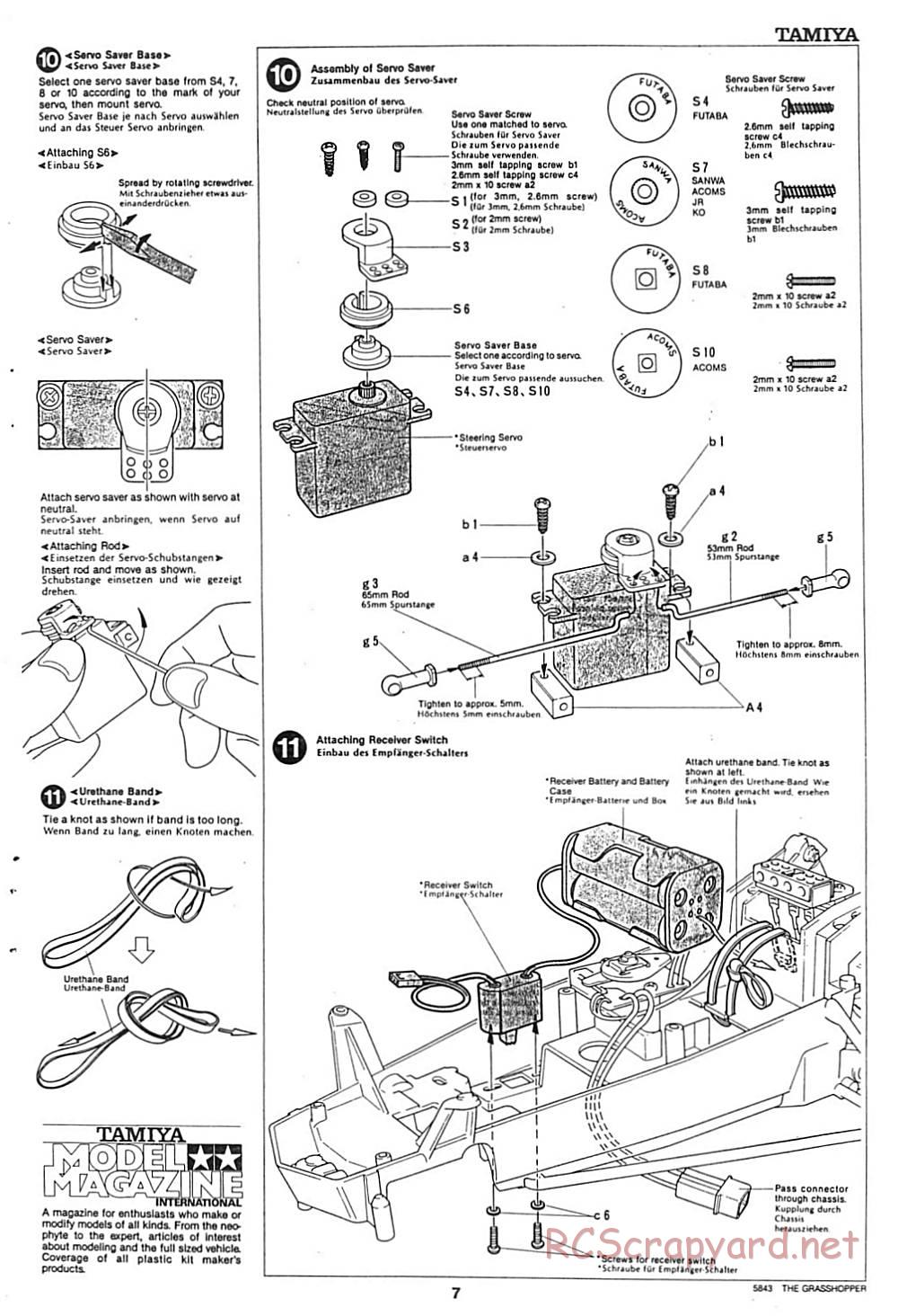 Tamiya - The Grasshopper - 58043 - Manual - Page 7