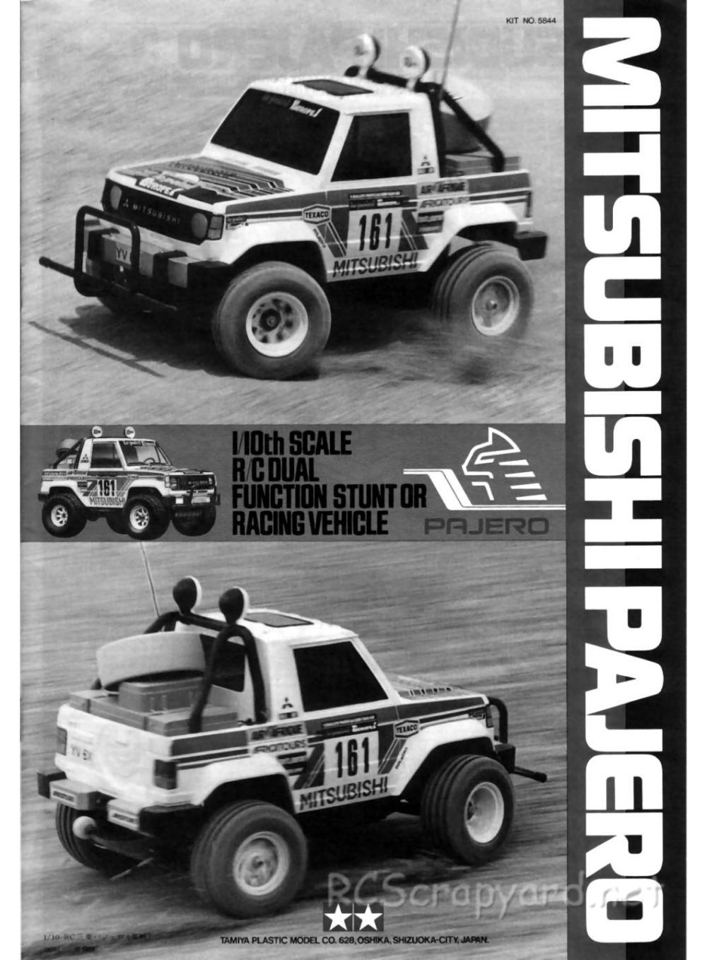 Tamiya - Mitsubishi Pajero - 58044 - Manual