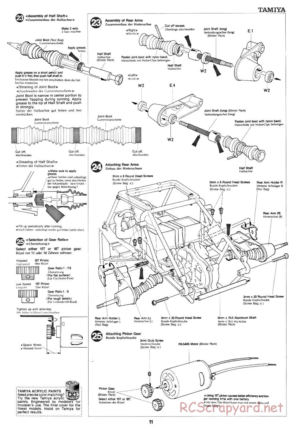 Tamiya - Fast Attack Vehicle - 58046 - Manual - Page 11