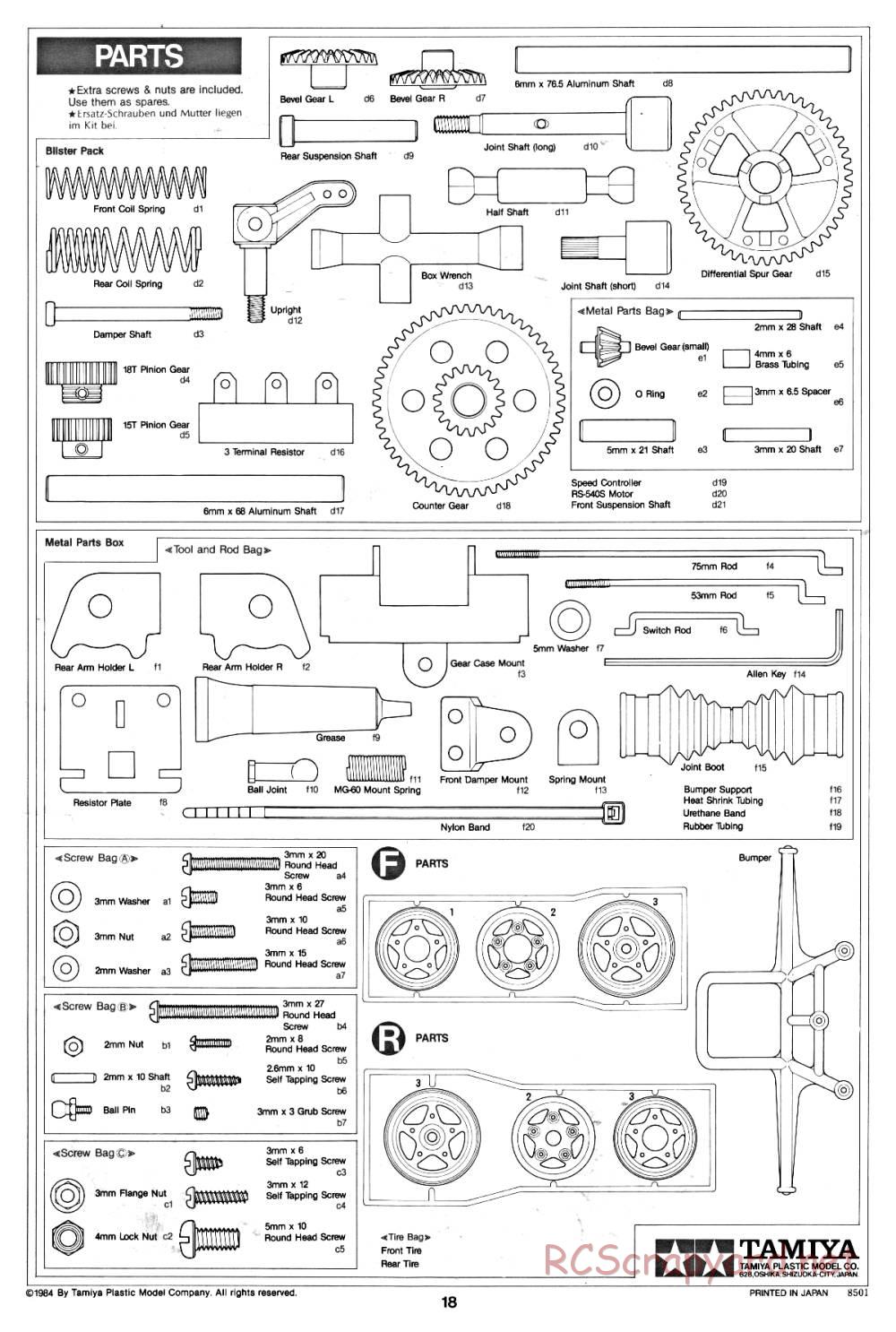 Tamiya - Fast Attack Vehicle - 58046 - Manual - Page 18
