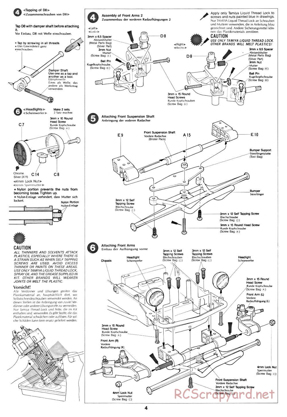 Tamiya - Fast Attack Vehicle - 58046 - Manual - Page 4