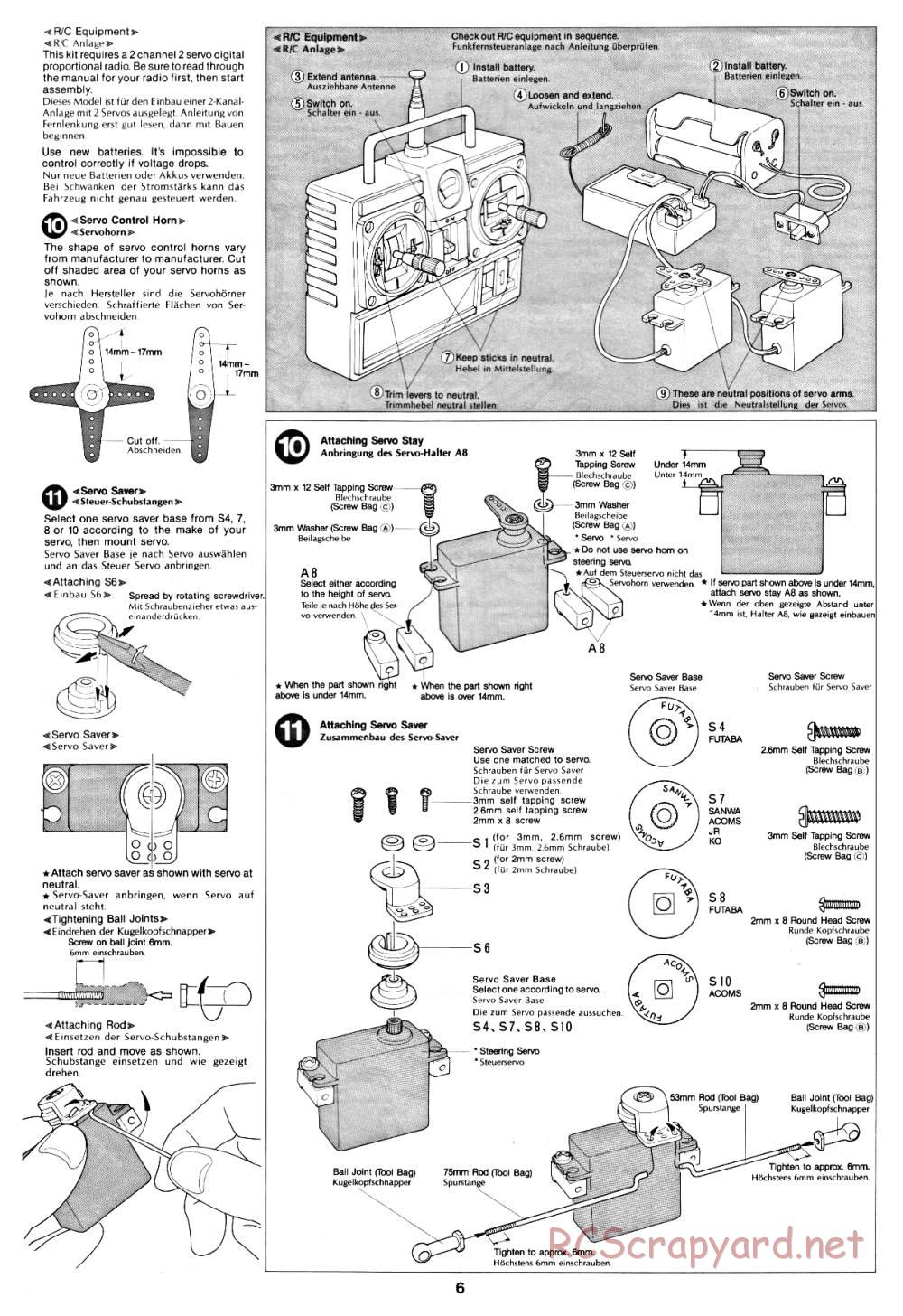 Tamiya - Fast Attack Vehicle - 58046 - Manual - Page 6