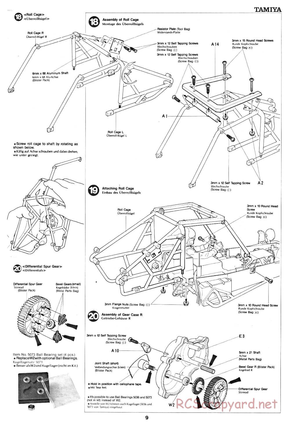 Tamiya - Fast Attack Vehicle - 58046 - Manual - Page 9