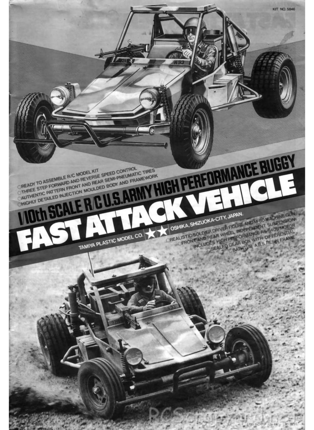 Tamiya - Fast Attack Vehicle - 58046 - Manual